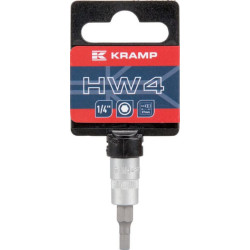 Atsuktuvo antgalis, 1/4 colio, šešiakampis, 4 mm, 18060065004KR