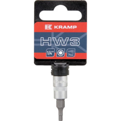 Atsuktuvo antgalis, 1/4 colio, šešiakampis, 3 mm, 18060065003KR