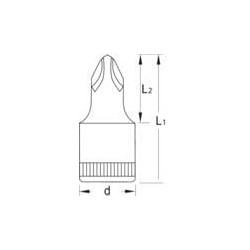 Sraigtinis antgalis 1/4-PH NR2 DPIKS202