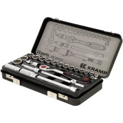 3/8" galvučių rinkinys, 23 dalys, 180423800KR