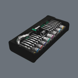 Galvučių rinkinys 3/8", 17 dalių 05004049001WERA