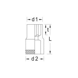 Lizdas, 3/8" E10 DPTX30E10
