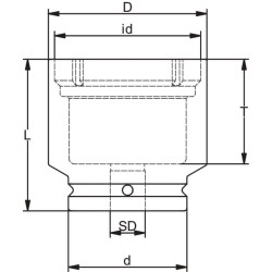 Lizdinis raktas KM/AN 1 3/8" DPKM01
