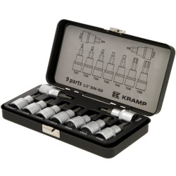 1/2" Torx galvučių rinkinys, 9 dalys, 18049240091KR