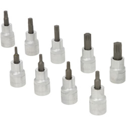 1/2" Torx galvučių rinkinys, 9 dalys, 18049240091KR