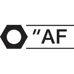 Šešiakampių galvučių rinkinys, 9 vnt., 1/2 colio, DPIN19PA