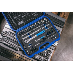 1/4"+1/2" galvučių rinkinys, 69 vnt. 19BMC20