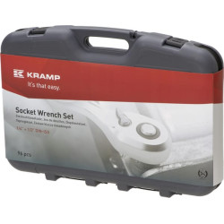 Kombinuotų galvučių rinkinys 1/4" + 1/2" 96 dalių 180496420KR