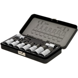 1/2 colio 6 kampų galvučių rinkinys, 9 dalių, metrinis 18049240092KR