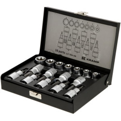 1/2" Torx galvučių rinkinys, 16 dalių, 1804924016KR