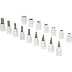 1/2" Torx galvučių rinkinys, 16 dalių, 1804924016KR