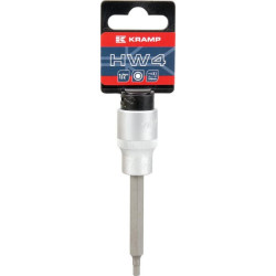 Atsuktuvo antgalis, ilgas 1/2 colio, šešiakampis, 4 mm 18060135104KR