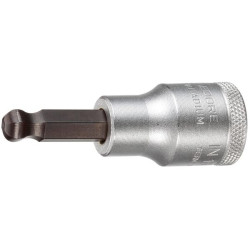 Atsuktuvo antgalis, 1/2 colio, rutulinis antgalis, šešiakampis, 10 mm, IN19K10GED