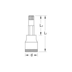 1/2" XZN lizdinis raktas 14 mm DPINX19L14100