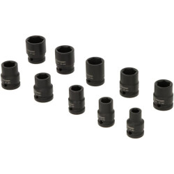 1/2" smūginių galvučių rinkinys, 10 dalių, 1803924010PKR