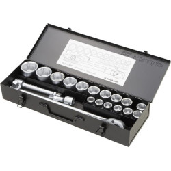 3/4" galvučių rinkinys, 20 dalių, 180421060KR