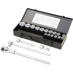 3/4" galvučių rinkinys, 20 dalių, 180421060KR