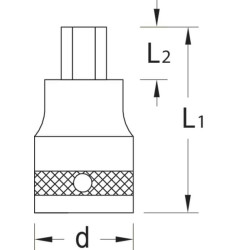 Atsuktuvo antgalis 1 colio 17 DPIN2117