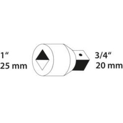 Reduktorius 1" - 3/4" DP2132