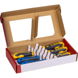 Atsuktuvų rinkinys su plokščiais/Pozidriviniais antgaliais, 6 dalių, 1808030606KR