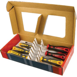 Atsuktuvų rinkinys su plokščiais/Phillips antgaliais, 6 dalių, 1808030106KR