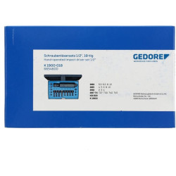 Smūginių atsuktuvų rinkinys, 18 dalių, HGK1900018