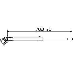 Case - IH CX60 7260002A TeleskoKaištisė rankena Rh