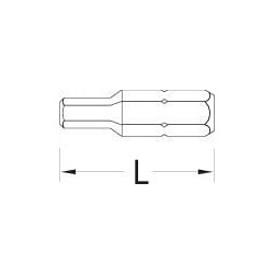 Atsuktuvo antgalis 1/4", 3 mm (10 vnt.) 6853S010GED