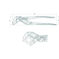 Vandens siurblio replės 10" TA14210TL