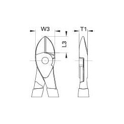 Didelės apkrovos šoniniai pjaustytuvai 180 mm TA8316180JC