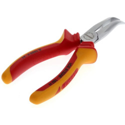 Telefoninės replės, 160 mm, lenktos, su VDE izoliacija VDE8132AB160HGED