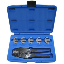 9 colių anglinio plieno užspaudimo replės su 6 užspaudimo matricomis LAT2000ASS1KR