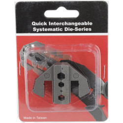 RG tipo koaksialinių kabelių jungčių (RG 58, 59, 62, 174) užspaudimo kaladėlių rinkinys LAT2000E1KR