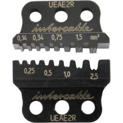 Užspaudimo replės, įdėklas kabelių antgaliams 0,14–2,5 mm² UEAE2R