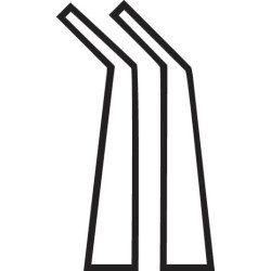 Žiedinių replės Ø 19-60 mm, išoriškai lenktos 45° TA8000A22