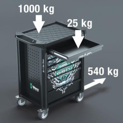 Įrankių vežimėlis 9700 Tool Rebel 05150130001