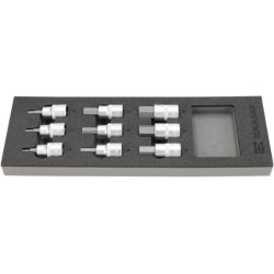 1/2" šešiakampių galvučių rinkinys, 9 vnt. TT800504