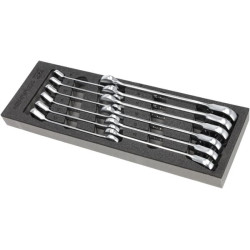 Kombinuotų terkšlinių veržliarakčių rinkinys, 12 dalių TT802501