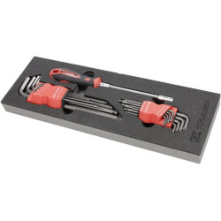 Šešiakampių ir „Torx“ raktų rinkinys, 18 dalių TT808002