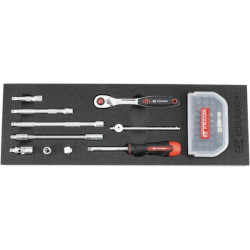 Terkšlė ir priedai 1/4" 41 vnt. TT800102