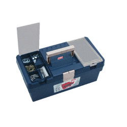 Įrankių dėžė 217x400x166 mm, mėlyna/raudona polipropileno, 4 skyriai, 12, gamintojas Tayg 112003TAY