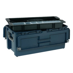 Įrankių dėžė 540x296x230 mm, 40 l talpos, mėlynas polipropilenas, 2 skyriai, „Compact 37“ (Raaco 136594)