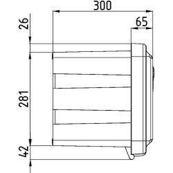 Įrankių dėžė 350x750x300 mm, 47,5 l talpa, juodas plastikas, Just 81105, Daken DK81105