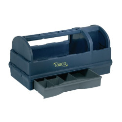 Įrankių dėžė 476x228x230 mm, 25 l talpos, mėlynas polipropilenas, 3 skyriai, Raaco 137195