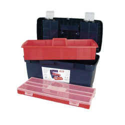 Įrankių dėžė 290x580x290 mm, mėlyna/raudona polipropileno, 5 skyriai, 19, gamintojas Tayg 119002TAY