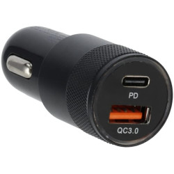 Automobilinis įkroviklis su USB A/C KRMO9002
