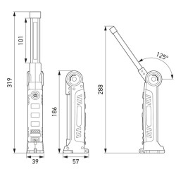 Plonas USB kišeninis šviestuvas USP300 2XM357300001