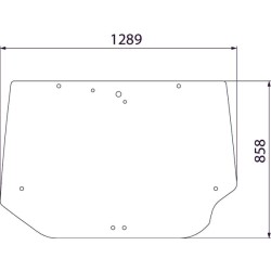 Case - IH CX70 D7327 galinio lango viršutinė dalis