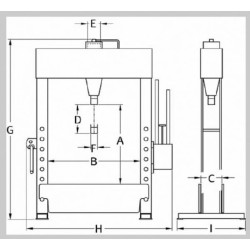 Dirbtuvių presas 50 t HP50G3