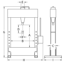 Dirbtuvių presas 25 t HP25